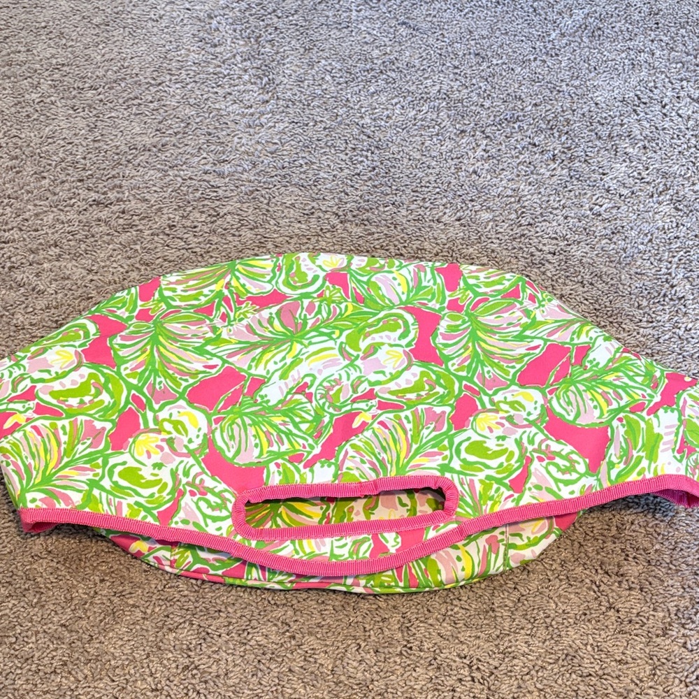 Lily Pulitzer Pink and Green Collapsable Cooler Tote